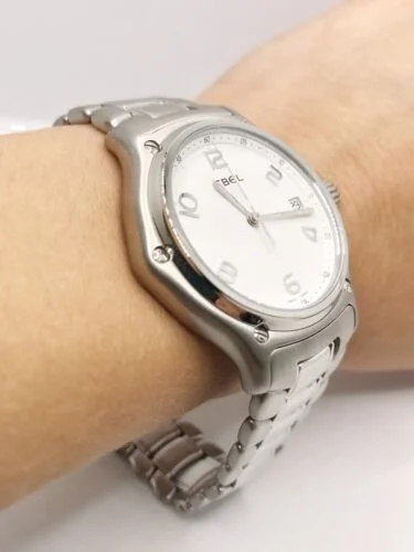 Ebel 1911 GTS Quartz Stainless Steel Watch Fit Up To 8.25